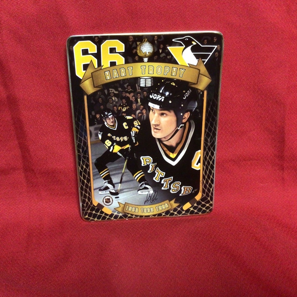 NHL Mario Lemieux collector plate